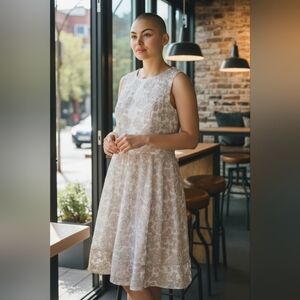 Elegant Floral Anne Klein Dress